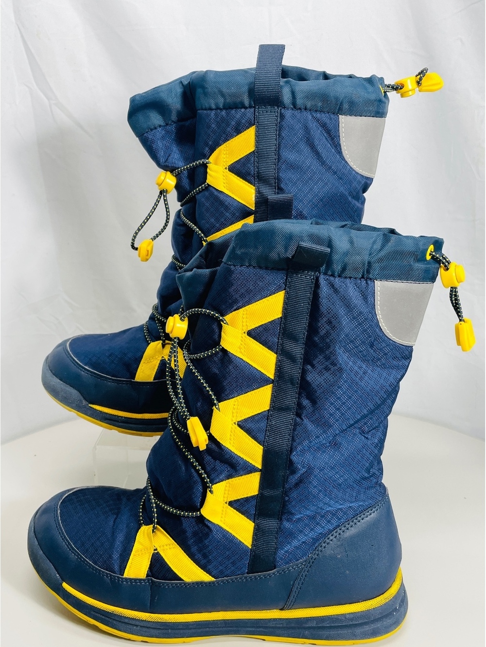 Lands' End Youth Winter Snow Boots Size 6M Blue Yellow
